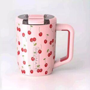 Brumate Muv Cherries 15oz Mug Limited Edition Pink Cherry Print